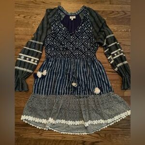 Hemant & Nandita Embroidered Boho Dress